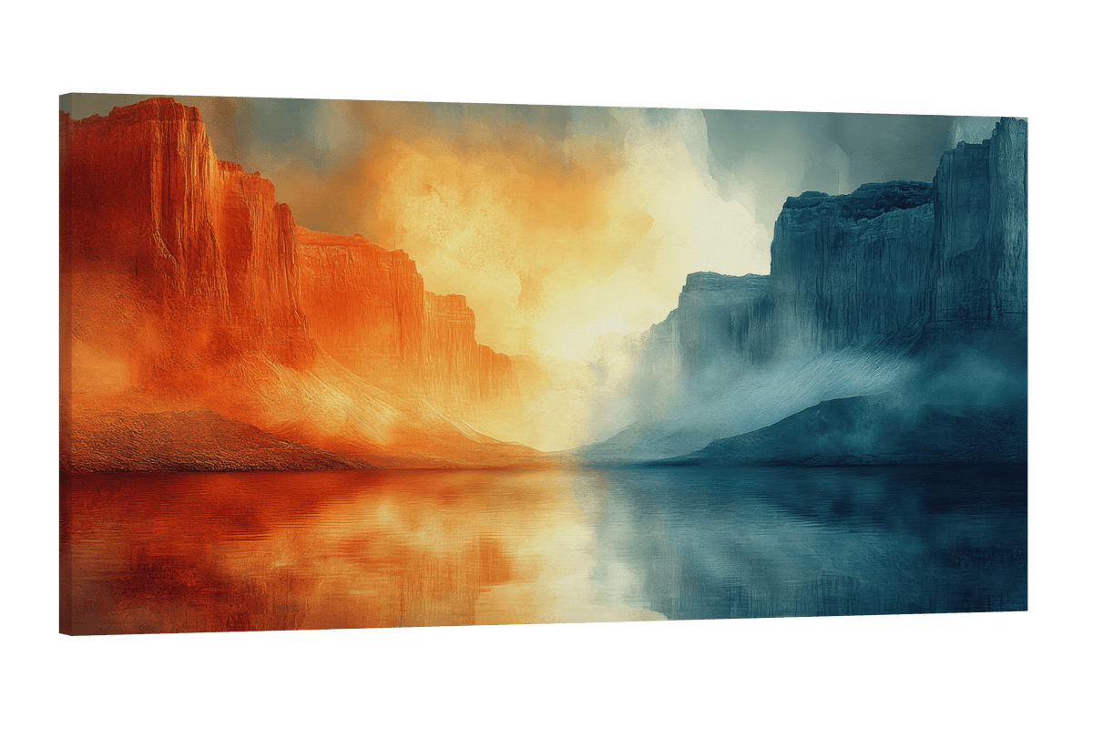 Opposing Cliffs at Twilight