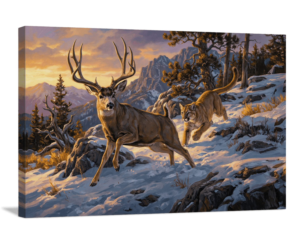 Mountain Lion's Winter Hunt