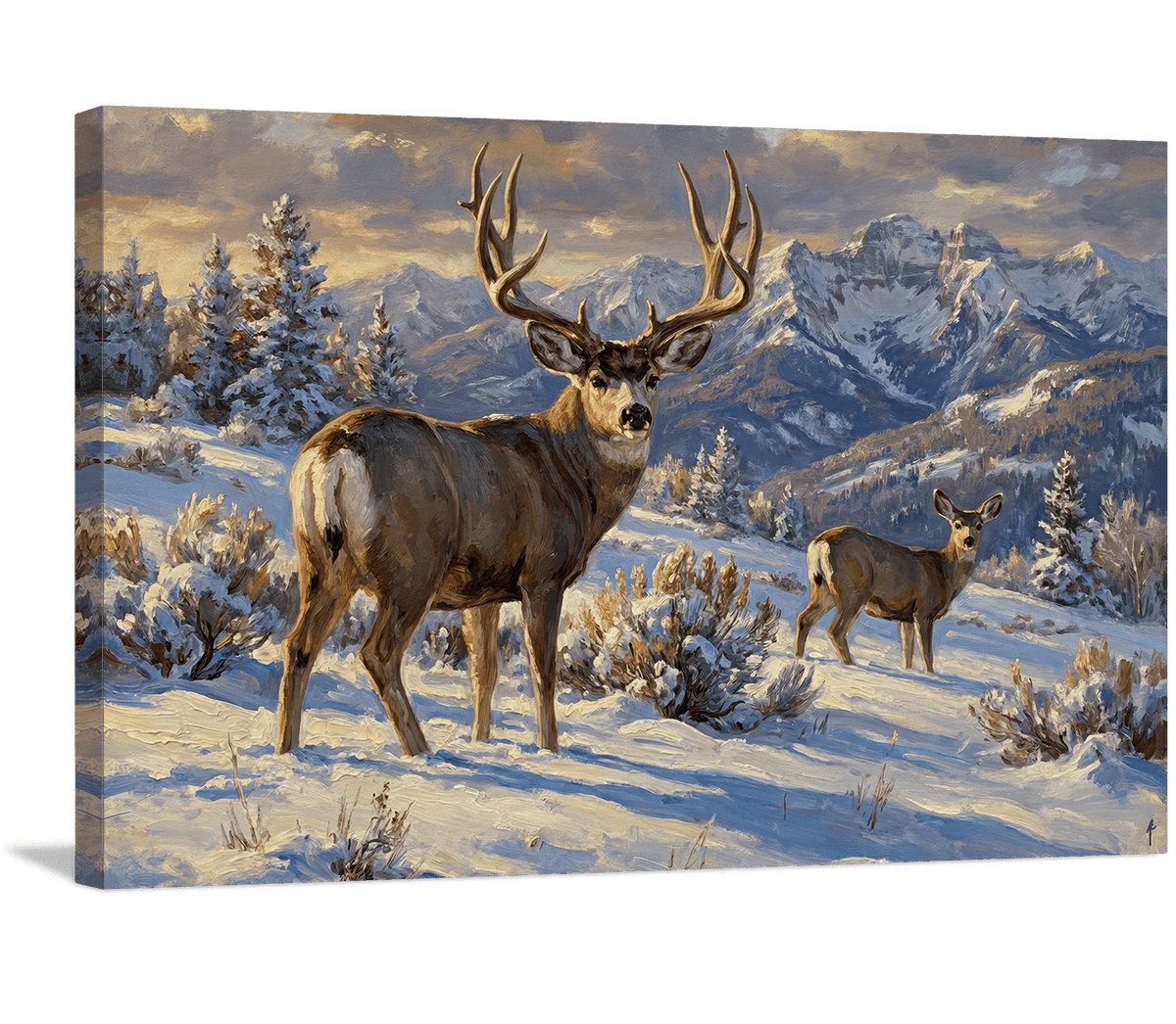 Alpine Pair in Golden Hour