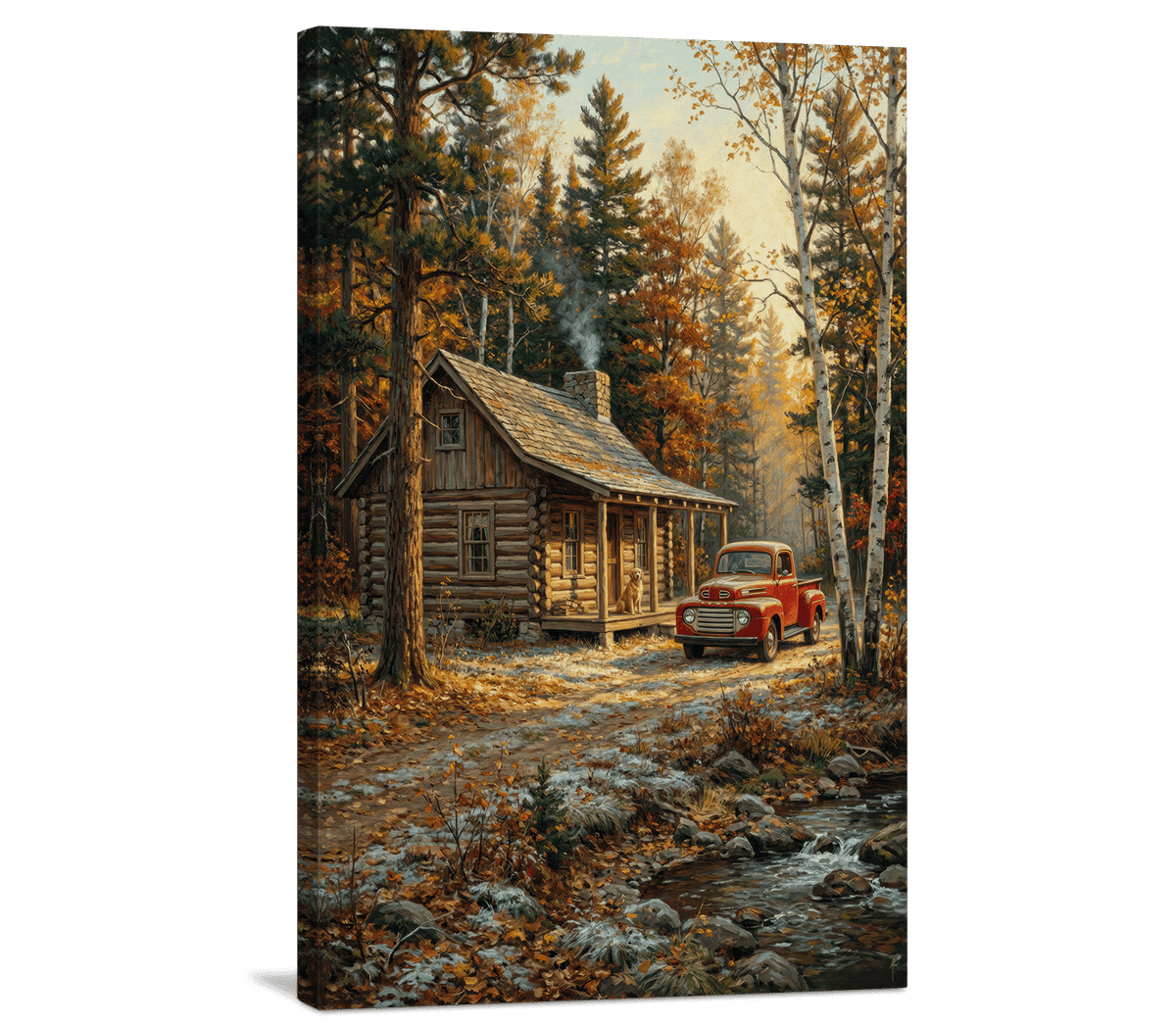 October at the Creek Cabin