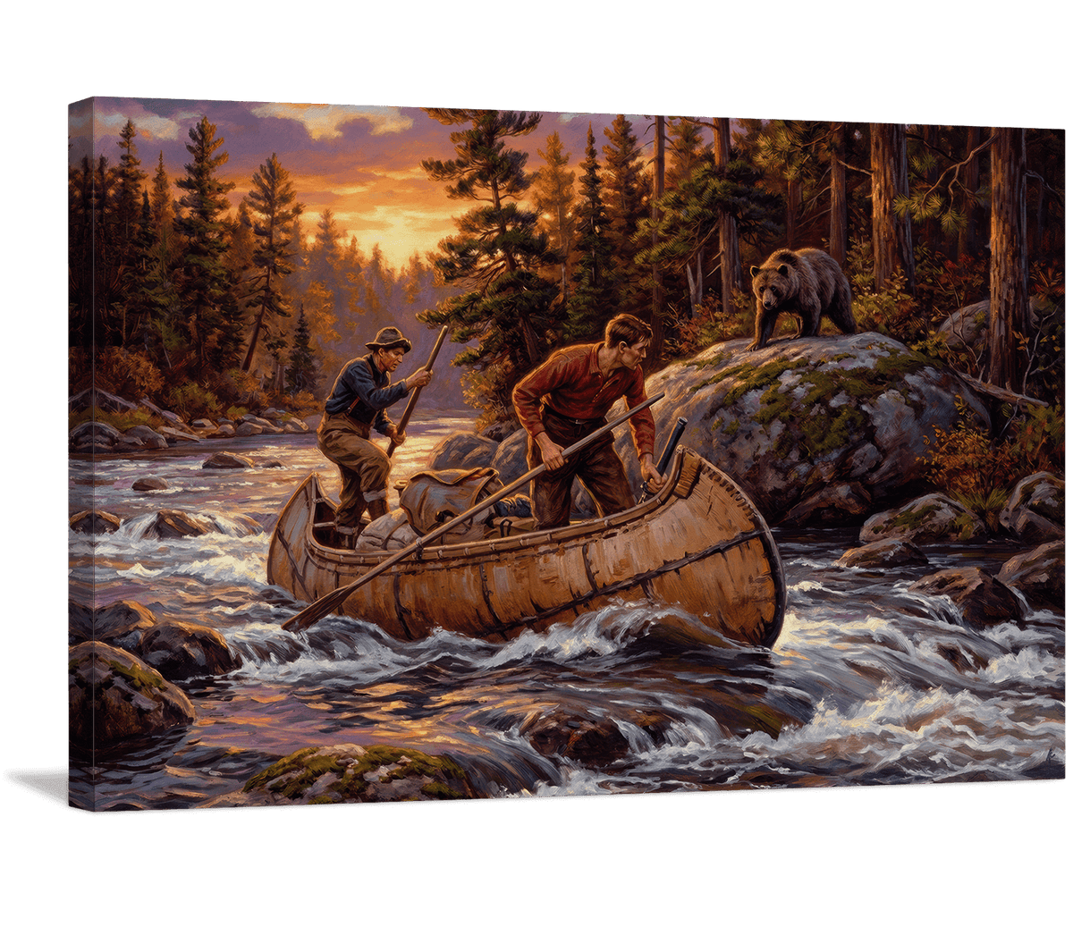 Bear Above the Rapids