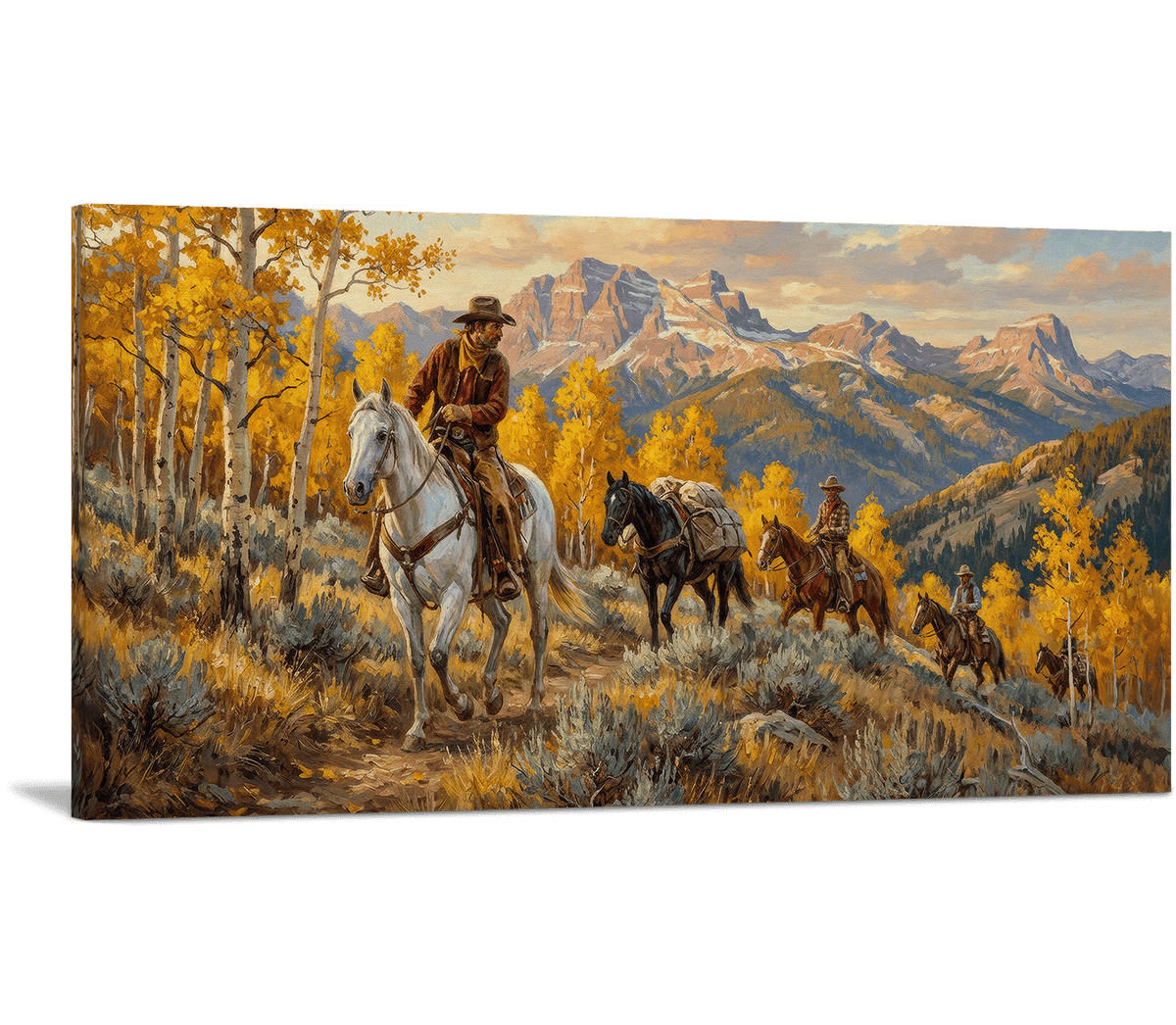 Golden Aspens and the Trail Home