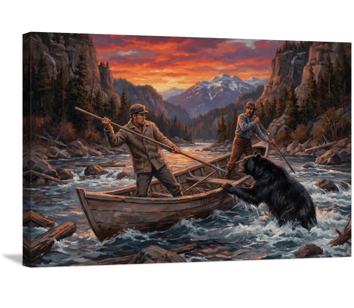 Bear Attacks the Boat