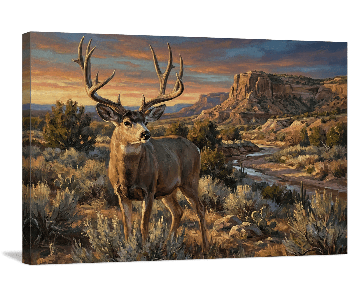 Desert Canyon Buck at Dusk