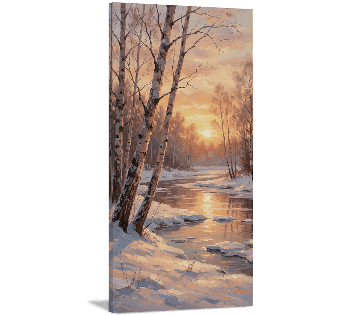 Gold Poured Over a Quiet Winter