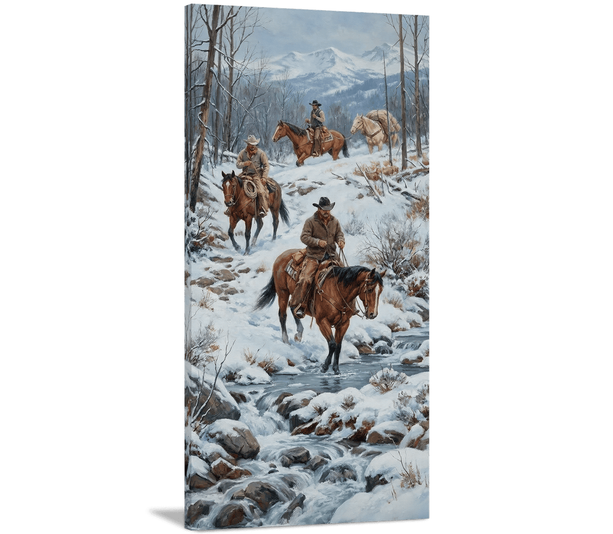 Three Cowboys, One Cold Stream, No Complaints