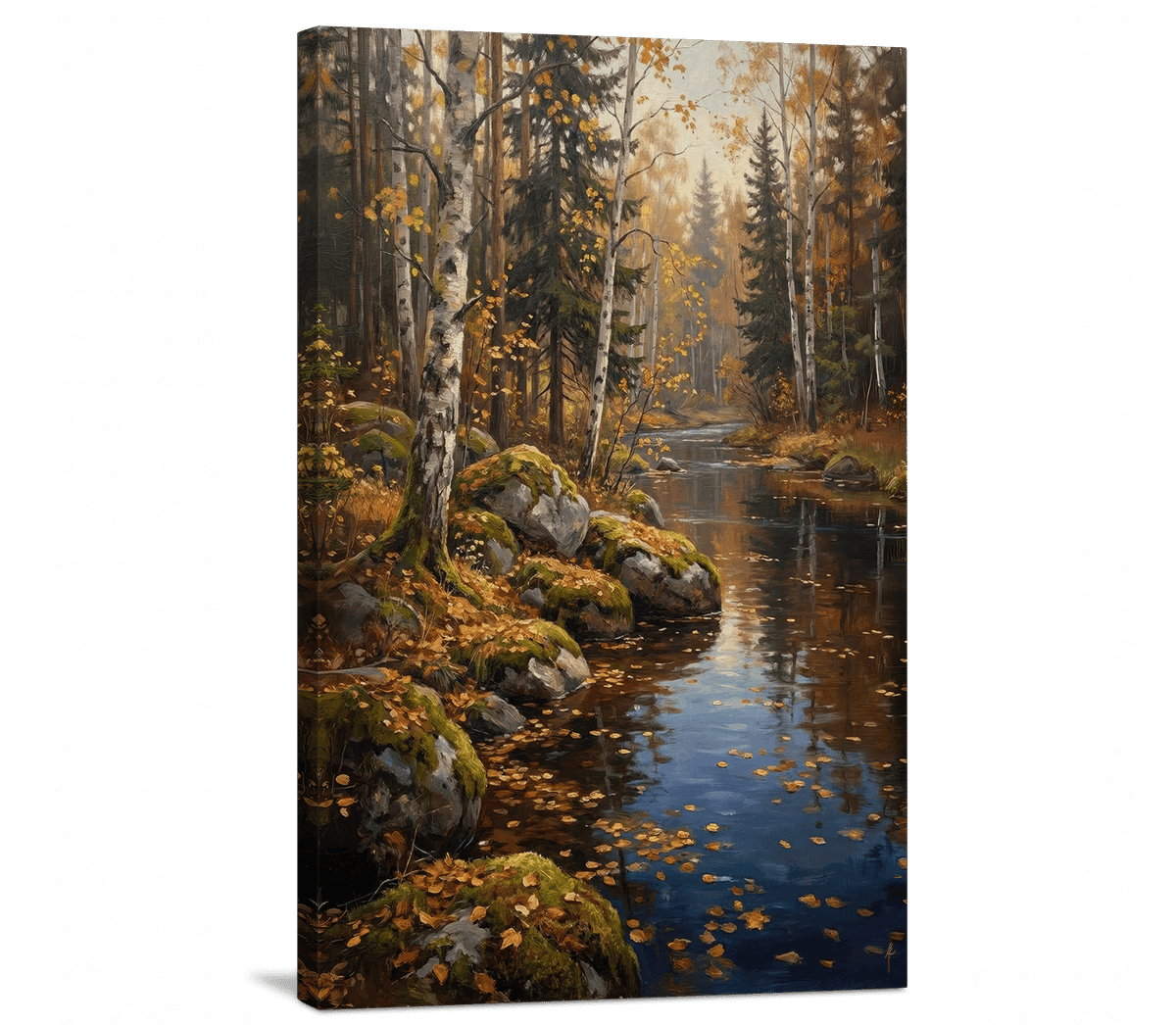 Leaves on the Still Water