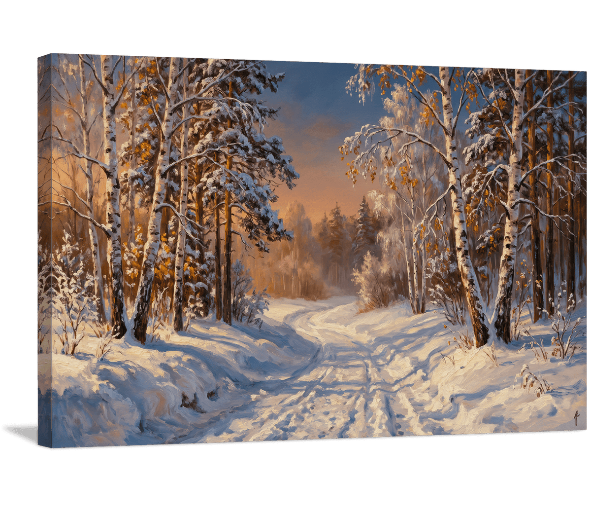 Birches Bearing Witness to the Fading Day