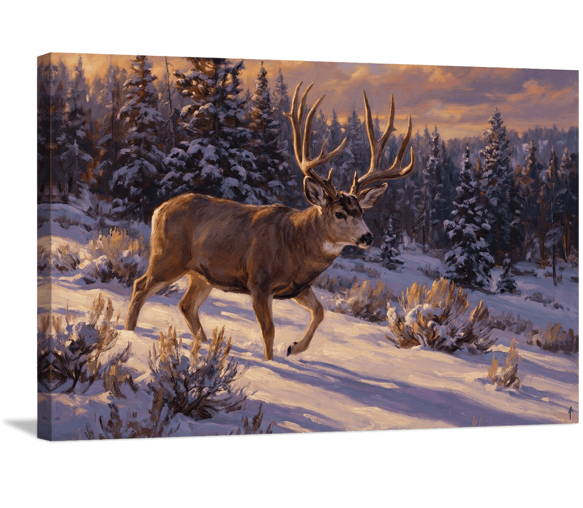 Journey Through the Evening Snow