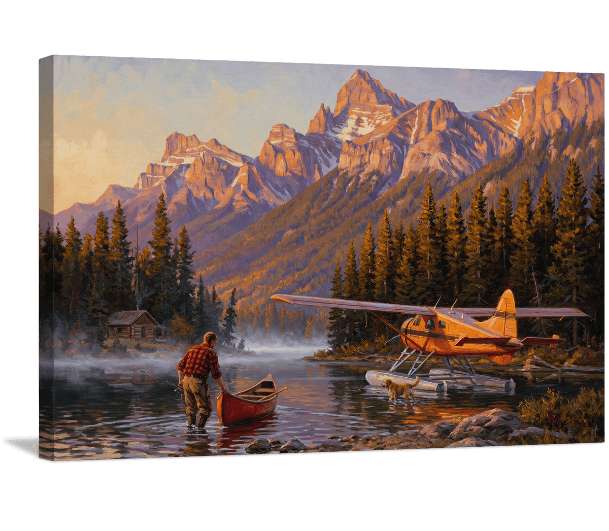 Floatplane on the Alpine Shore