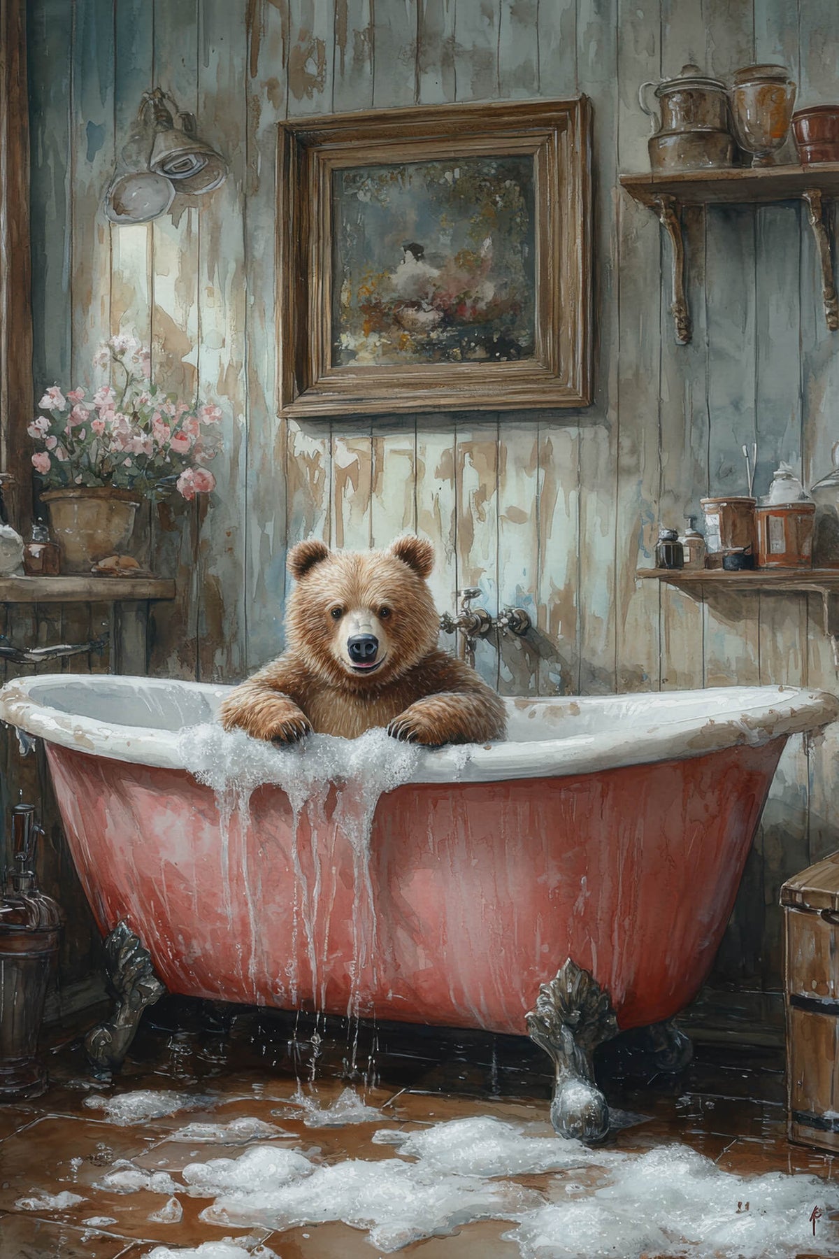 Woodland Wash Bear Cub