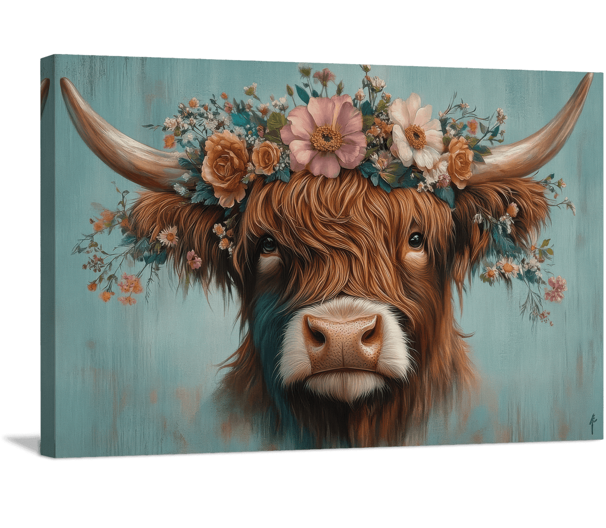 Spring Coronation Highland Cow