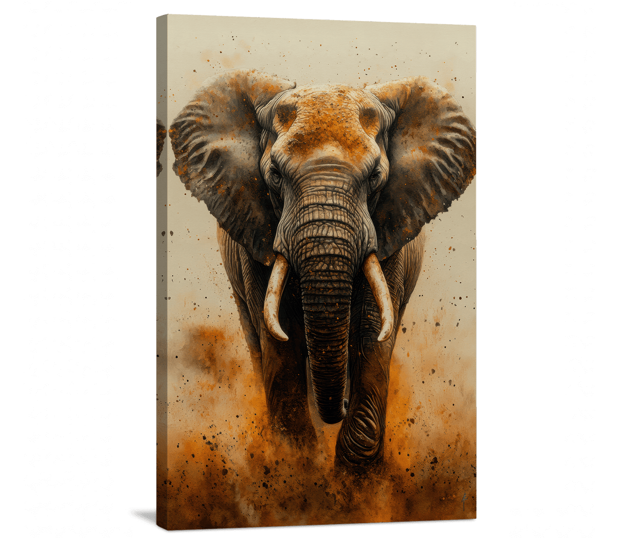 Ink and Ivory Elephant