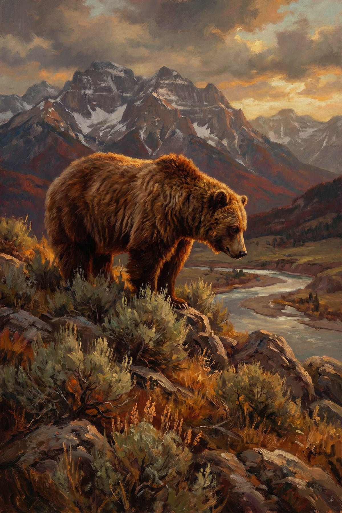 Valley Overlook at Dusk