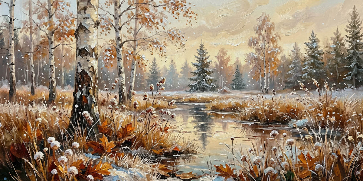 The First Snow Fell on Autumn's Last Day