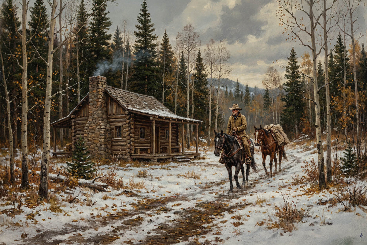 Leaving the Winter Cabin