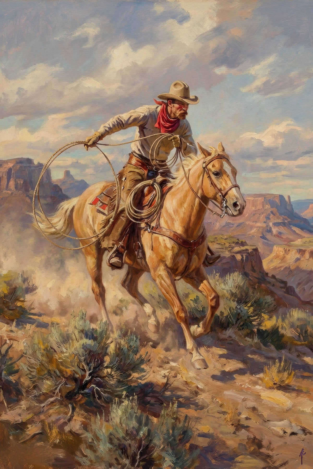 Cowboy at Full Speed