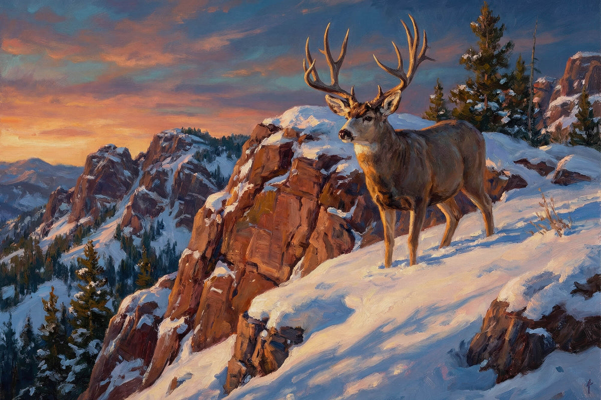 Summit Buck at Sunset