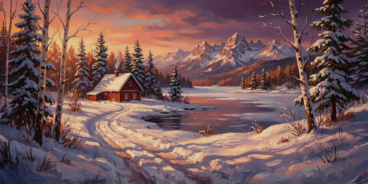 The Cabin That Caught the Mountain's Reflection