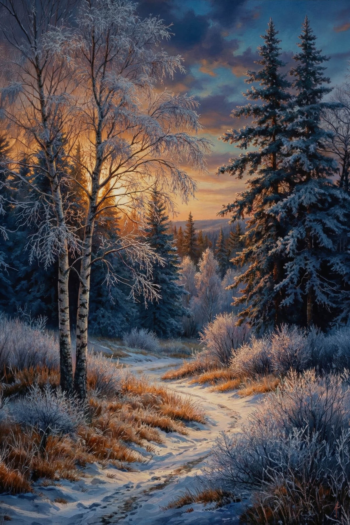 Frost and Fire at the Forest's Heart