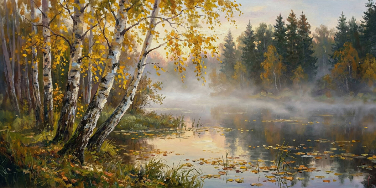 The Birch Leans Over Still Water