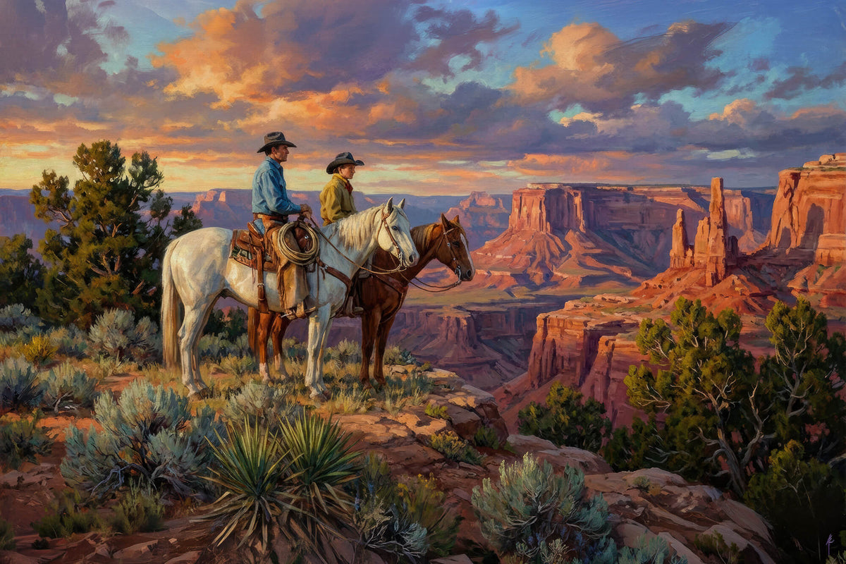 The Canyon at Sunset Belongs to Those Who Ride to Find It