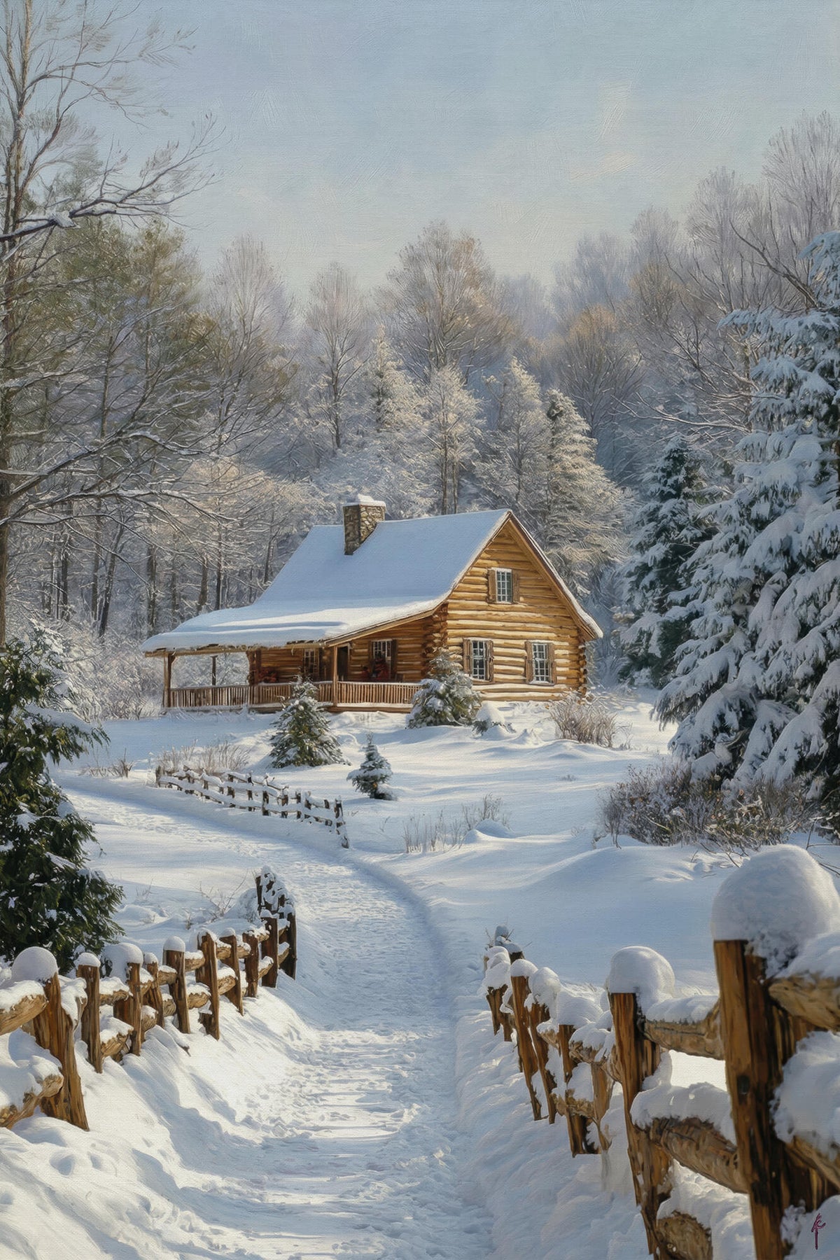 Morning Light on Fresh Snow