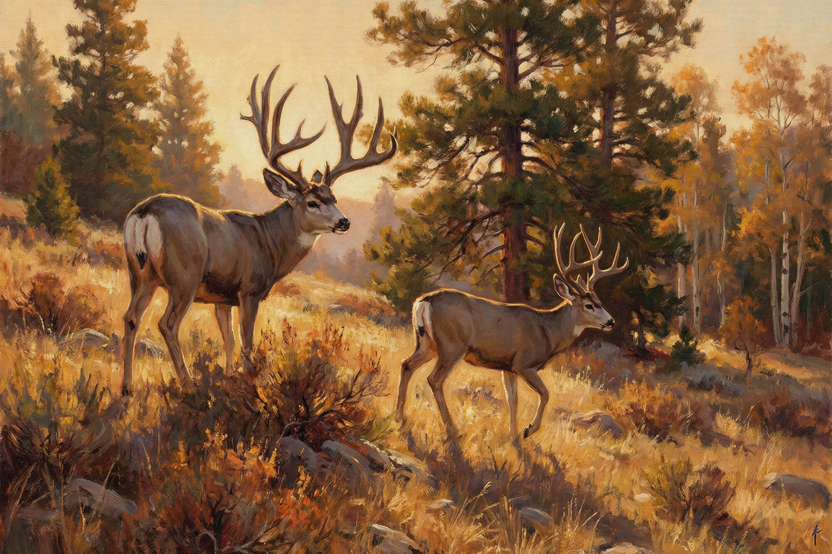 Woodland Wanderers at Dusk