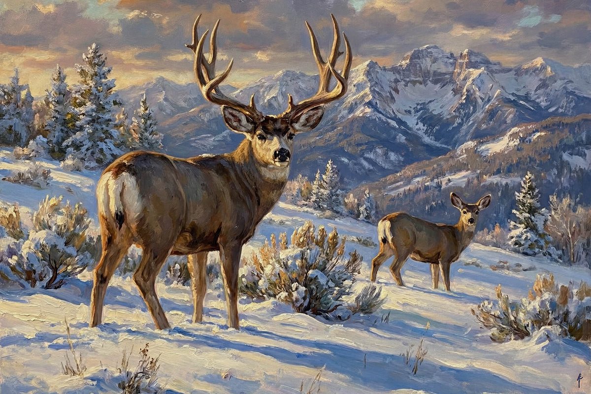 Alpine Pair in Golden Hour