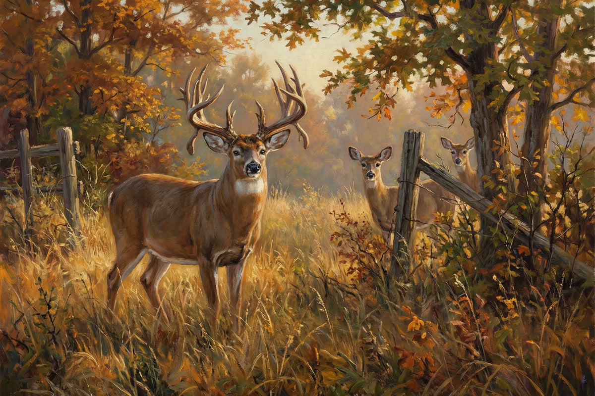 Morning Mist Along the Fence Line