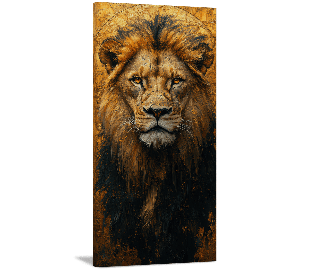 Majestic Lion with Divine Halo