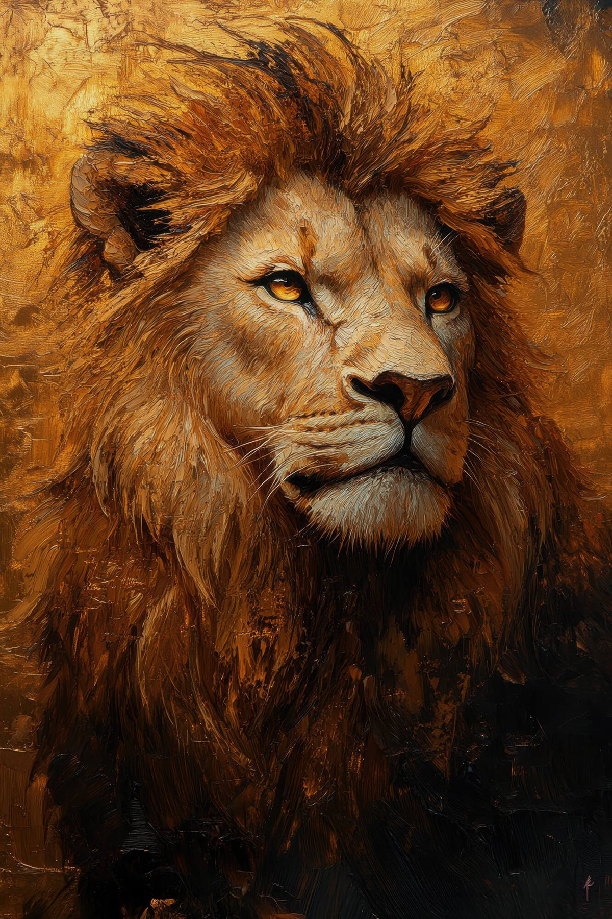 Golden Lion Majesty Portrait