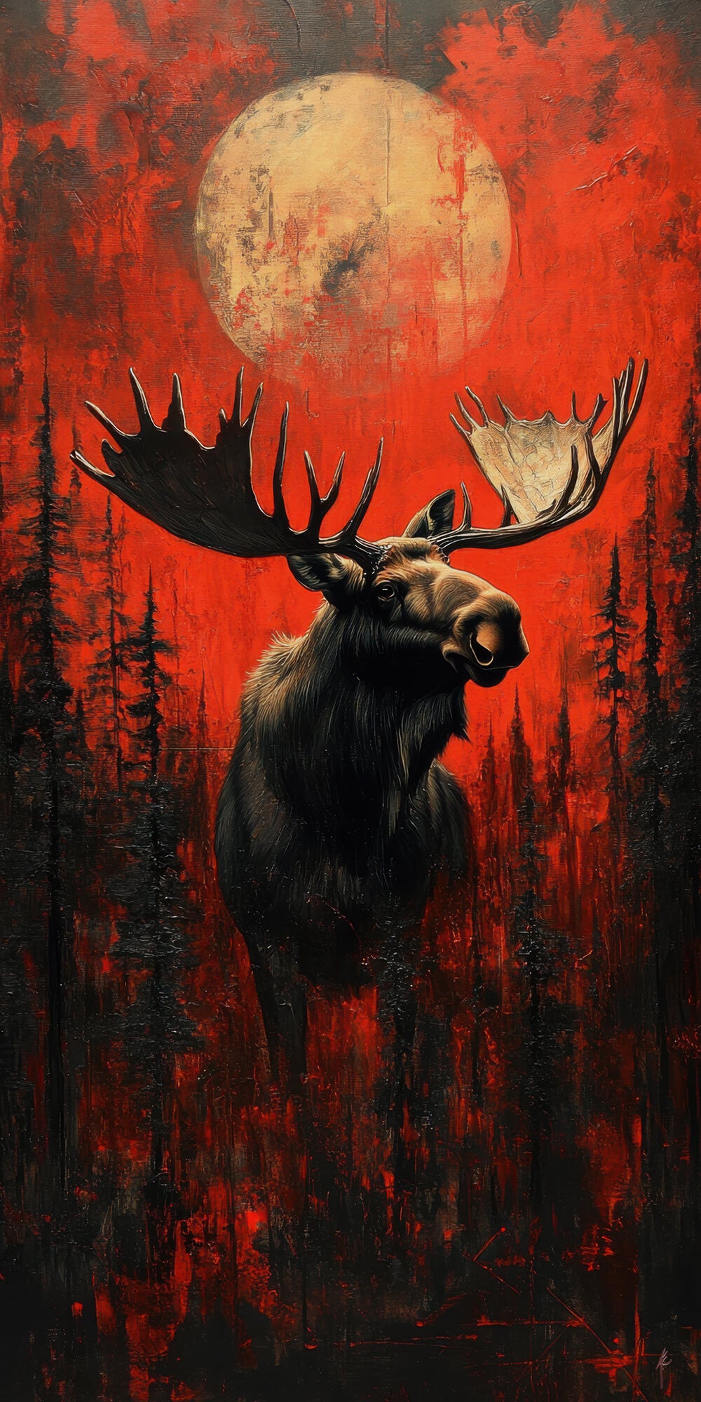 Blood Moon Moose