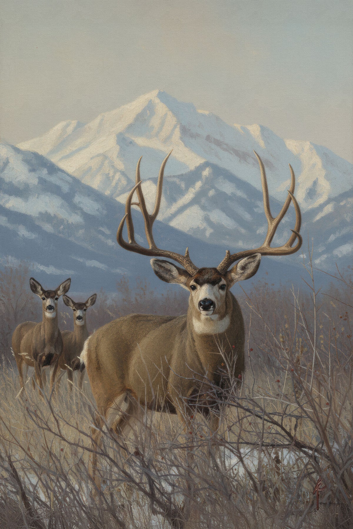 Burris Buck Before the Peaks Wall Art