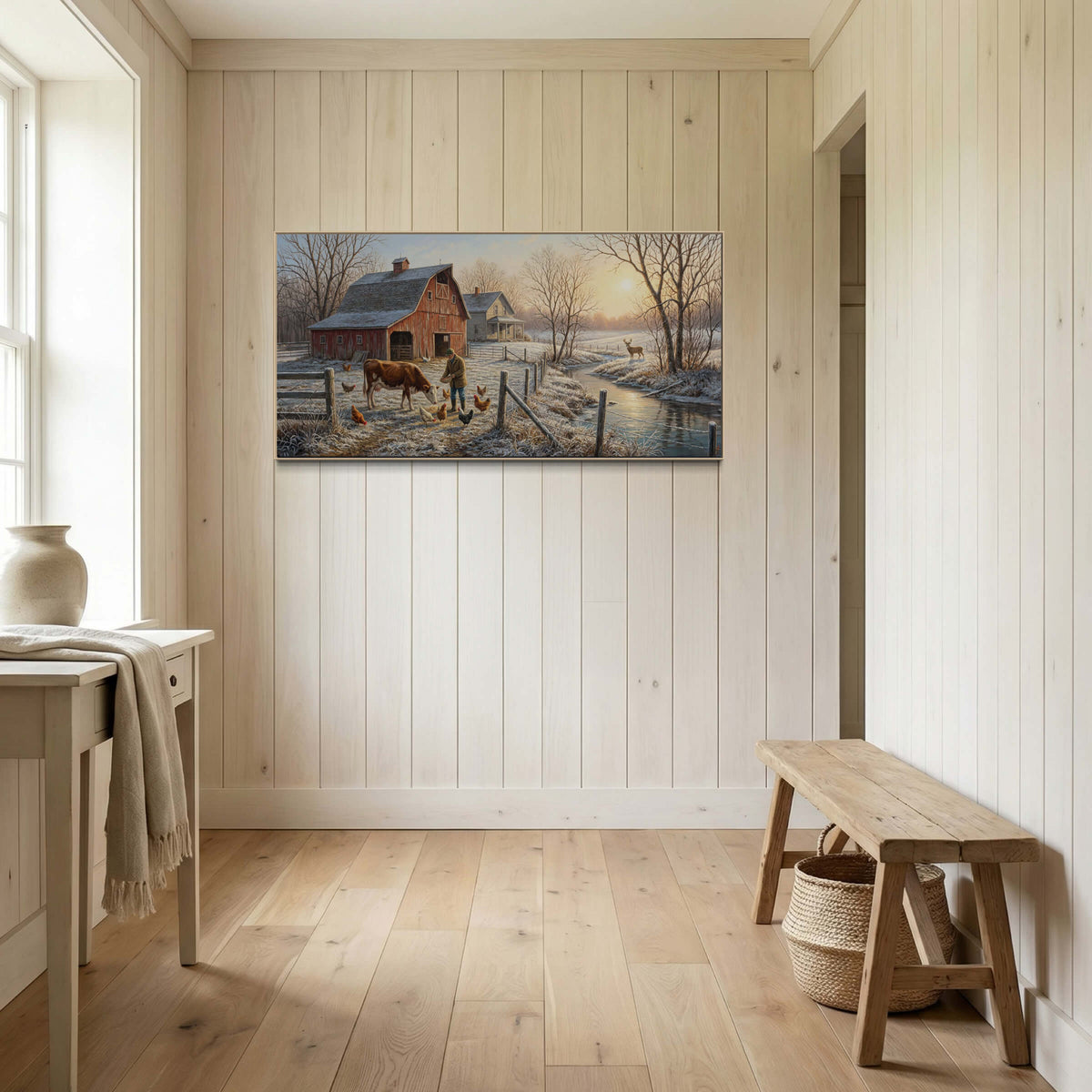 The Farmer, the Deer, and the Frozen Creek