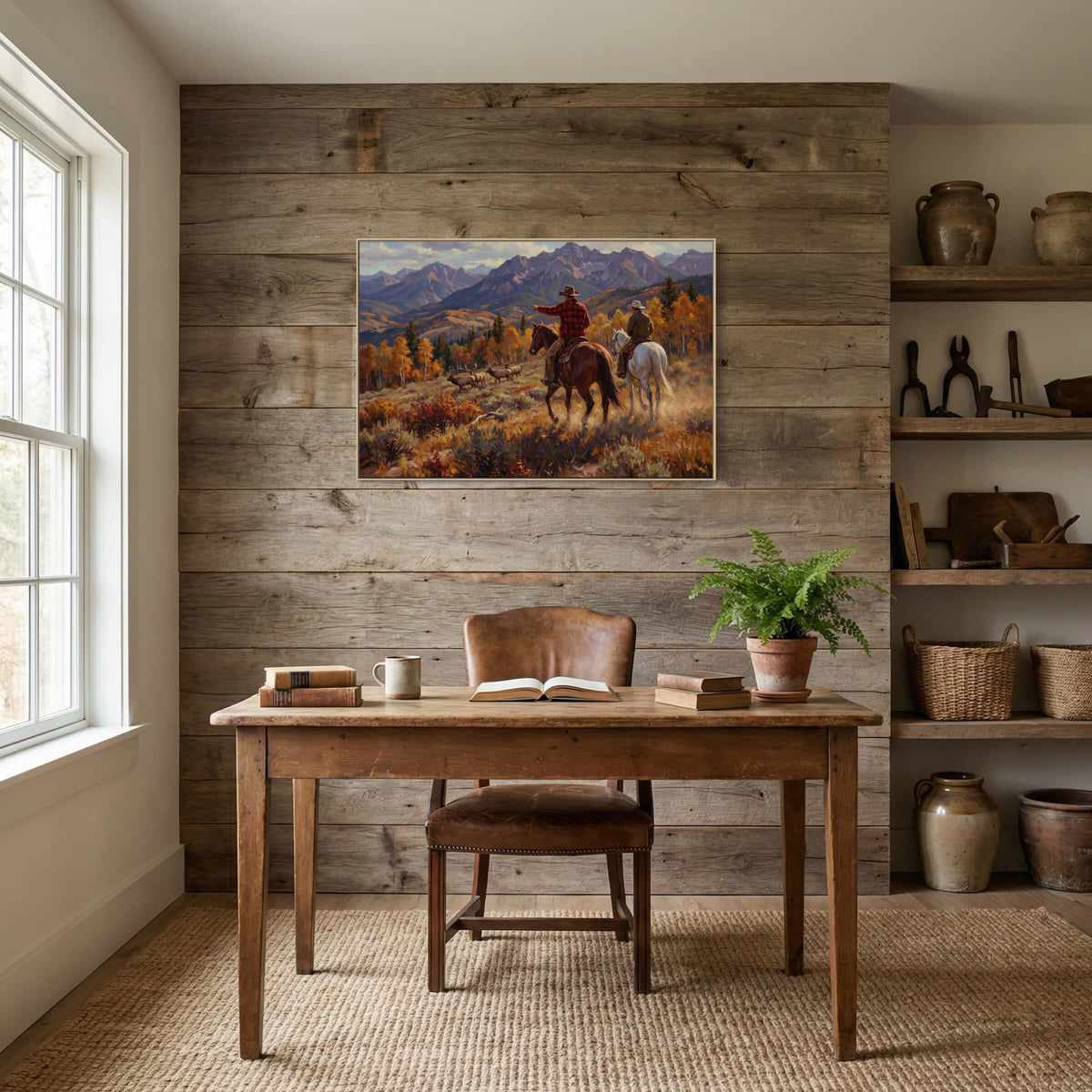 Bull Elk and Golden Aspens