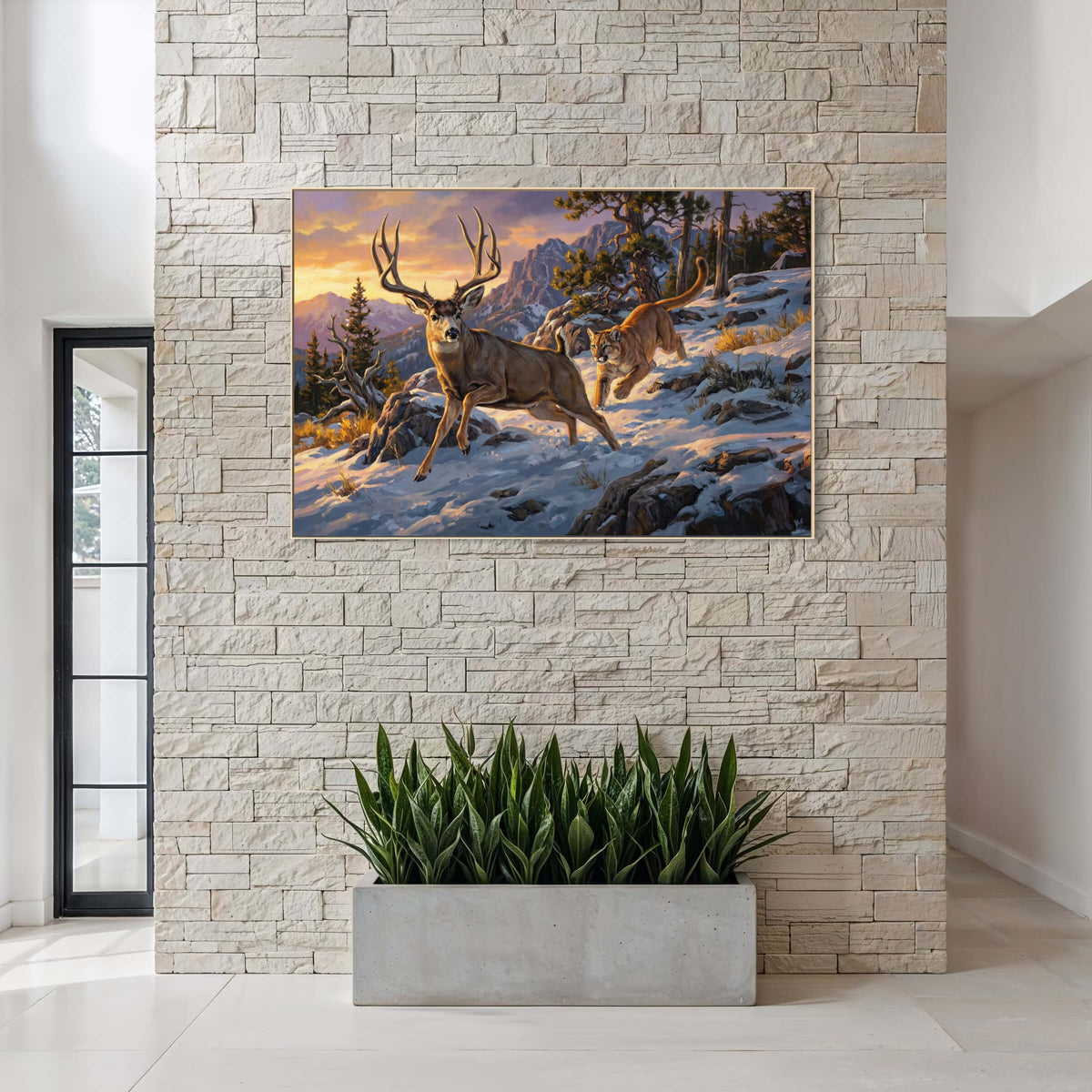 Mountain Lion's Winter Hunt