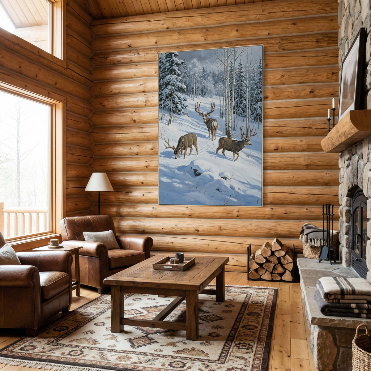 Winter Trail in the White Forest