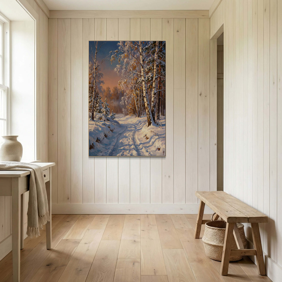 The Warm Light After the Snowfall