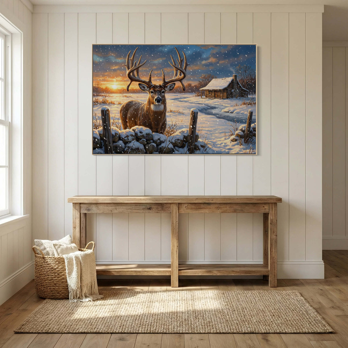 Snowfall at the Pioneer Cabin