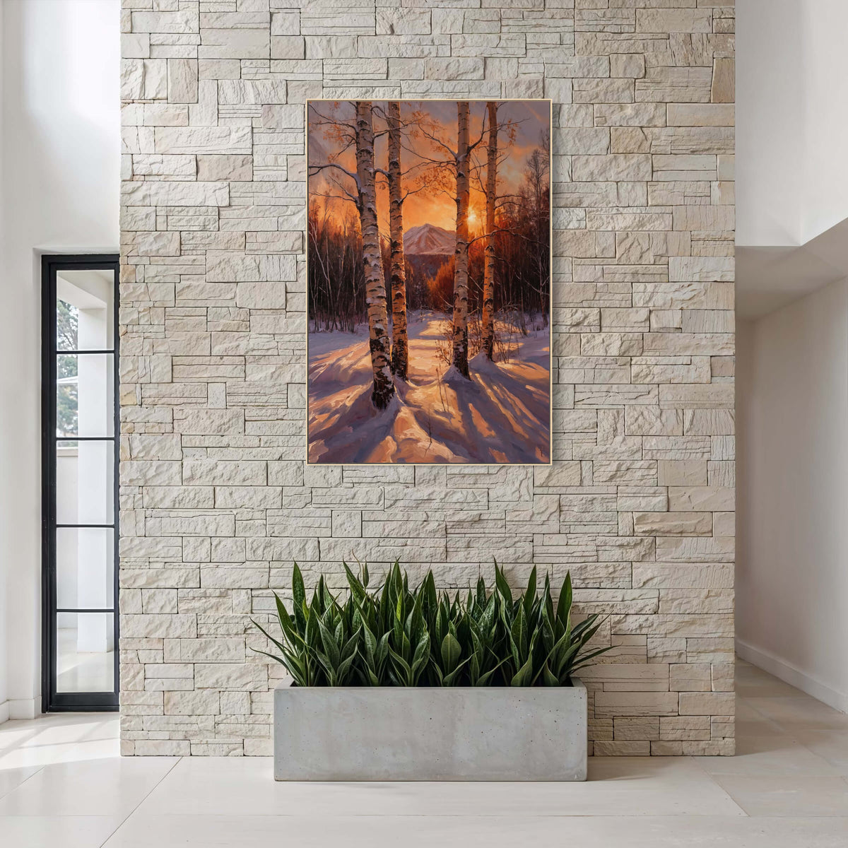 The Birches Frame a Burning World