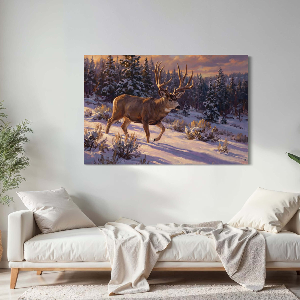 Journey Through the Evening Snow