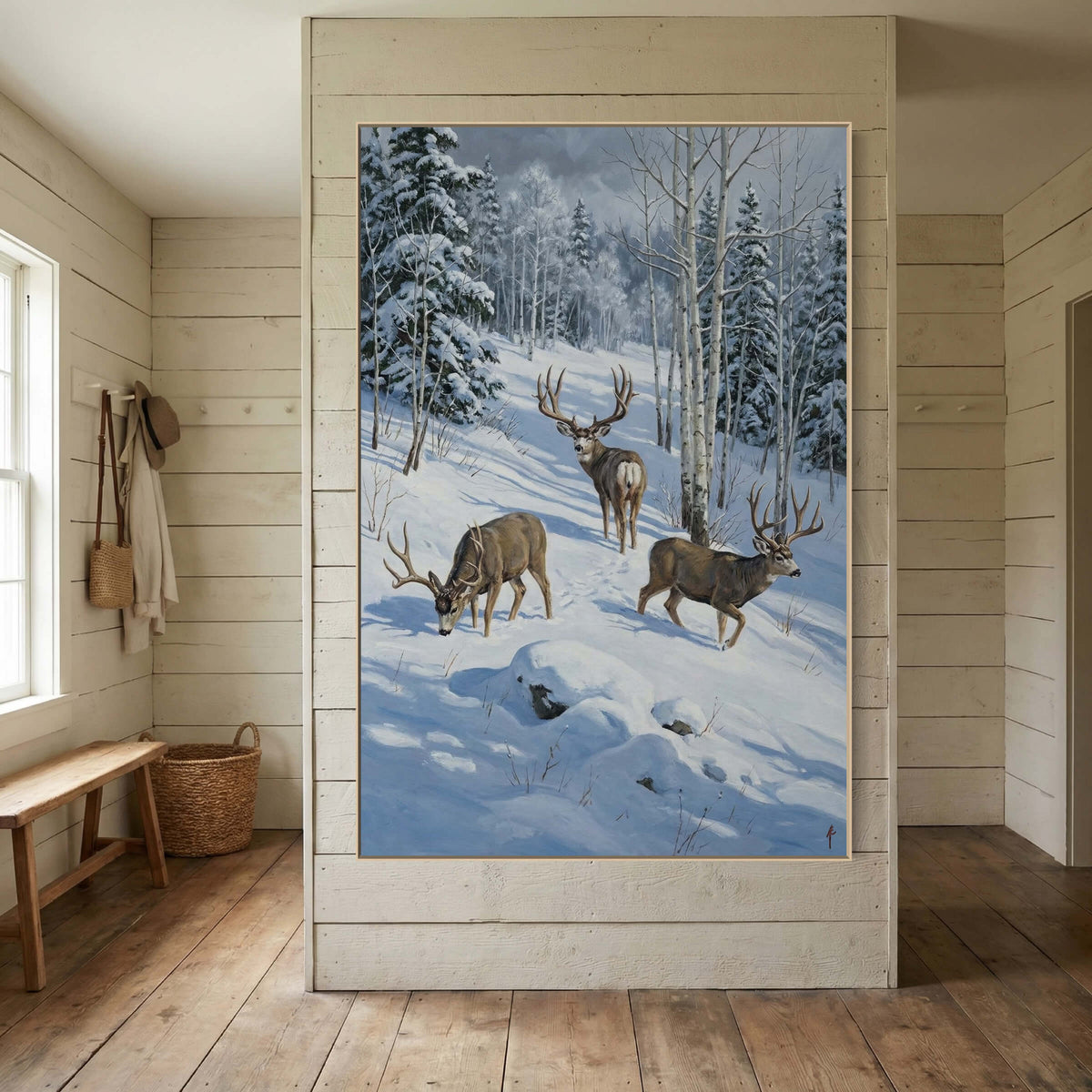 Winter Trail in the White Forest