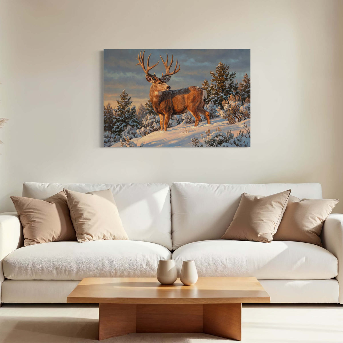 Lone Buck at Dawn