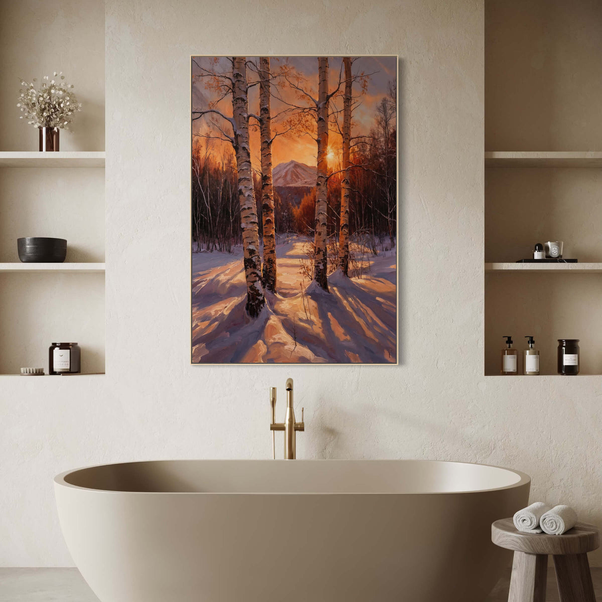 The Birches Frame a Burning World