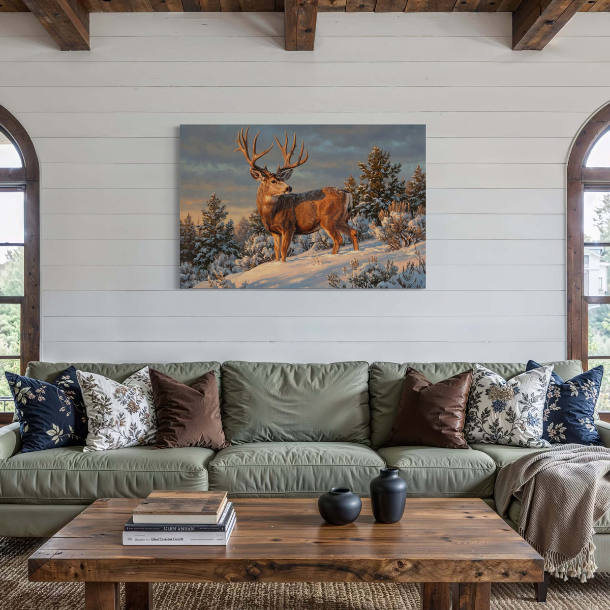 Lone Buck at Dawn