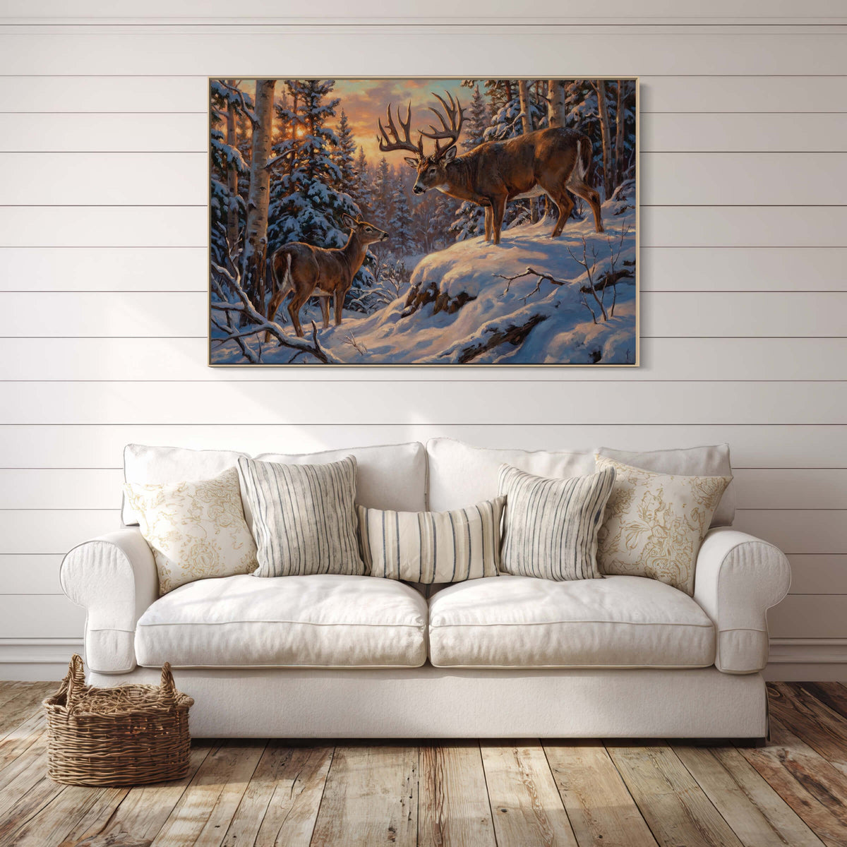 Sunrise Encounter in the Snow