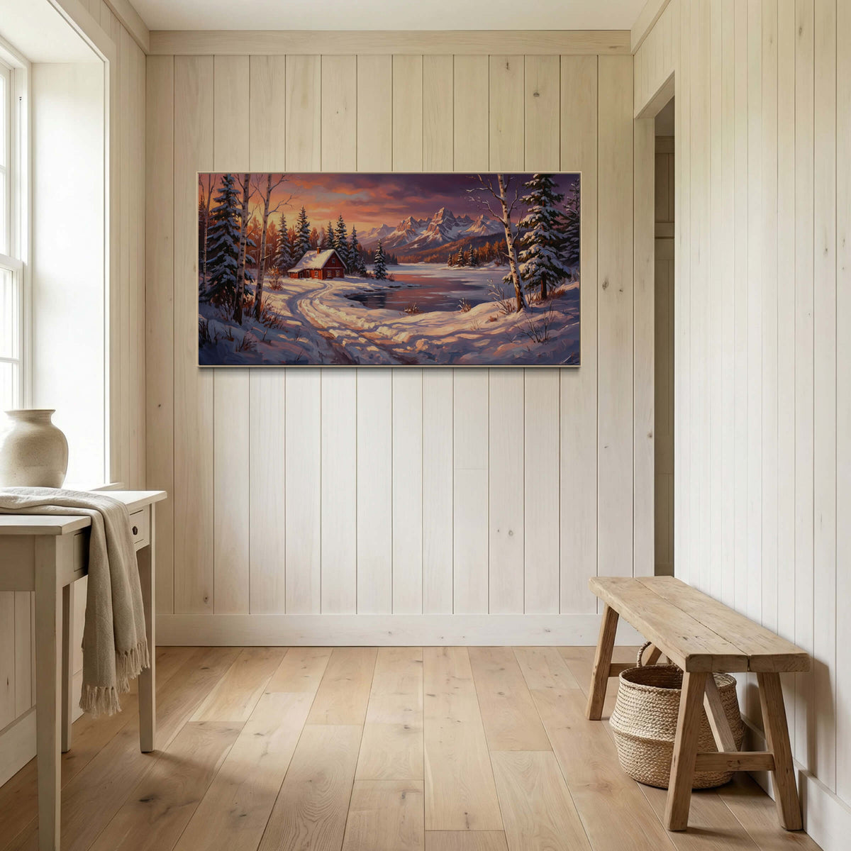 The Cabin That Caught the Mountain's Reflection
