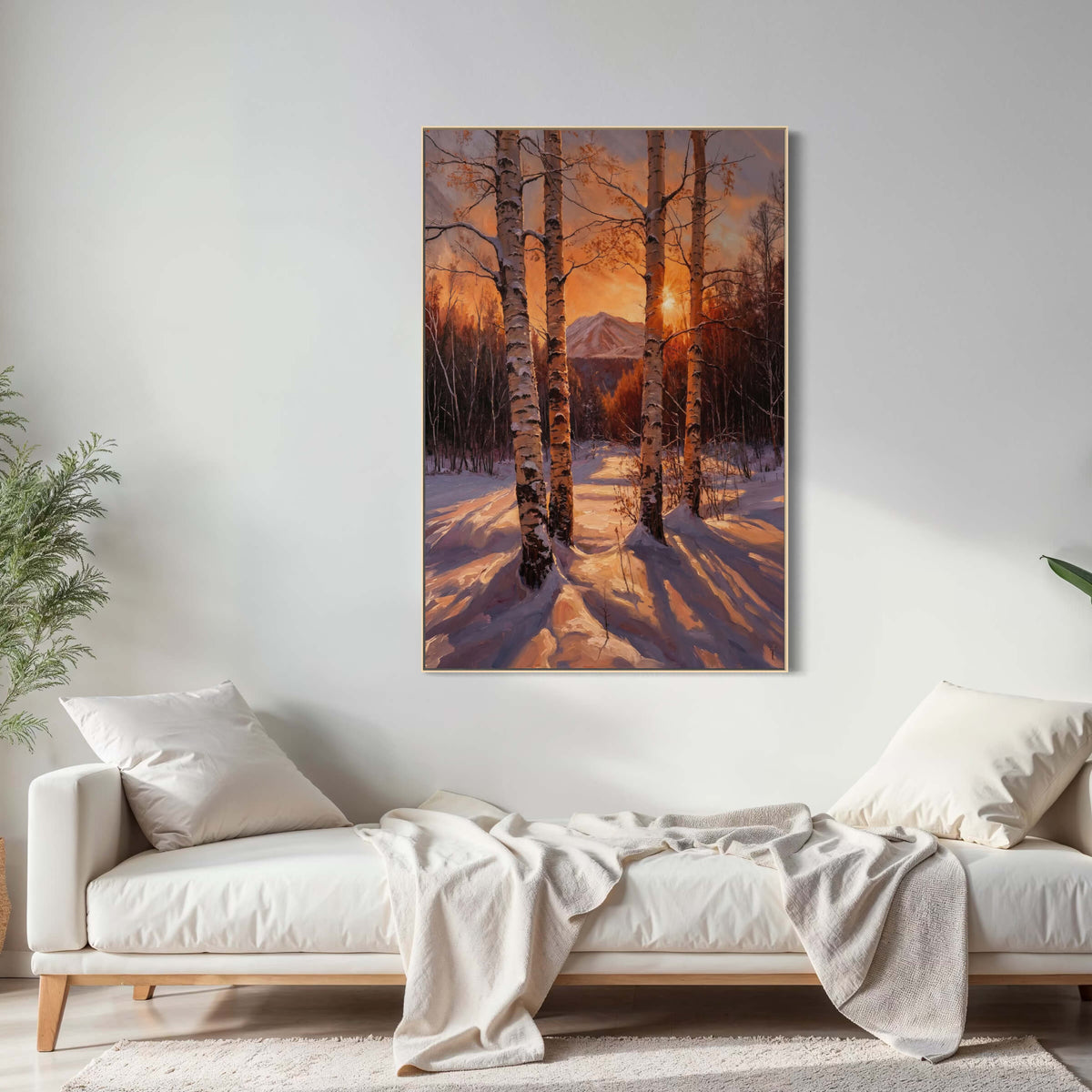 The Birches Frame a Burning World