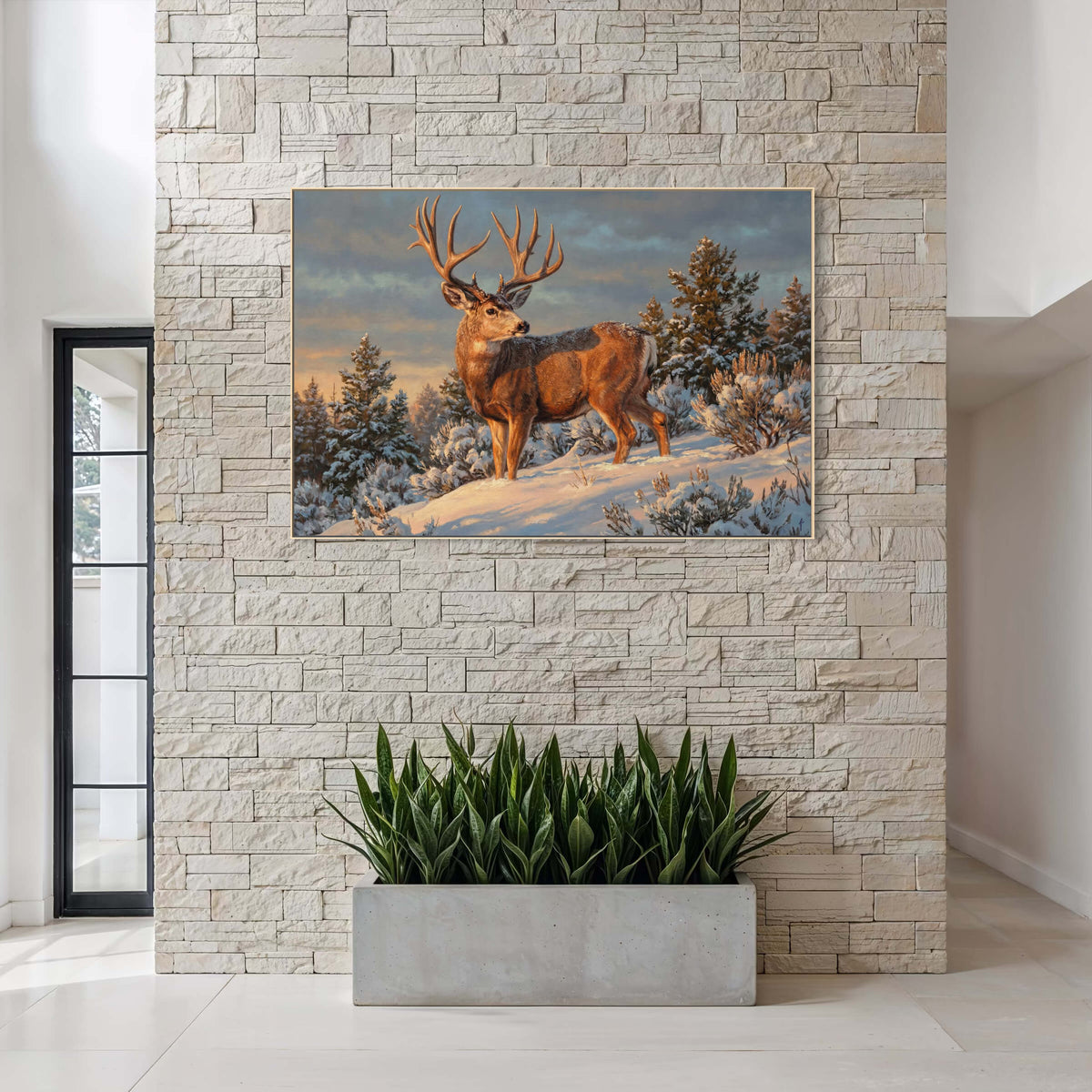 Lone Buck at Dawn